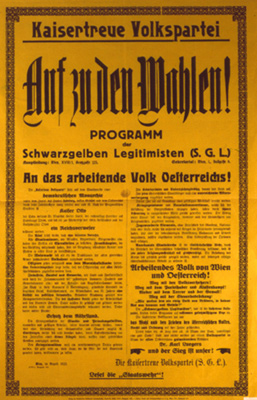 Fichier:Affiche du Kaisertreue Volkspartei.jpg