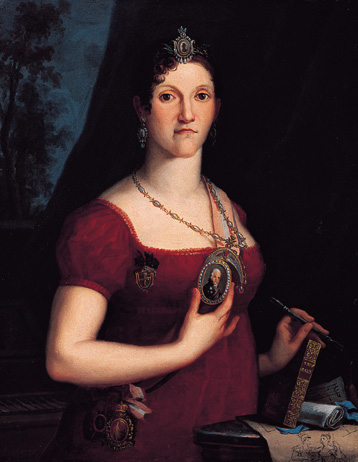 Fichier:Carlota Joaquina of Spain, sister of Ferdinand VII and pretender to rule the Americas during the Peninsular War.jpg