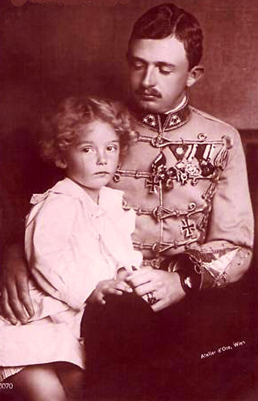 Fichier:Otto et son père Charles Ier.JPG