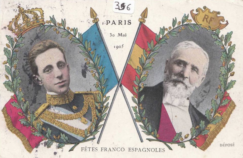 Fichier:Alphonse XIII et le Président français Emile Loubet.jpg